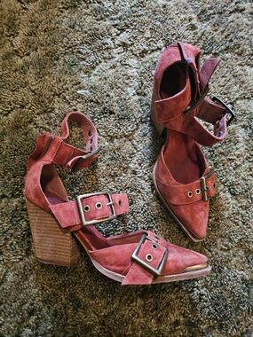 Jeffrey Campbell for Free People Burnt Orange Hendrix Heels